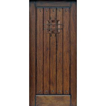 Distressed Solid Wood Speakeasy Front Door Slab