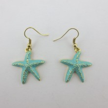 Gold Starfish Earring