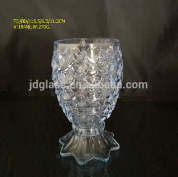 fish scale material colour scream glass cup