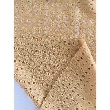 Texture tricot oeillet jacquard