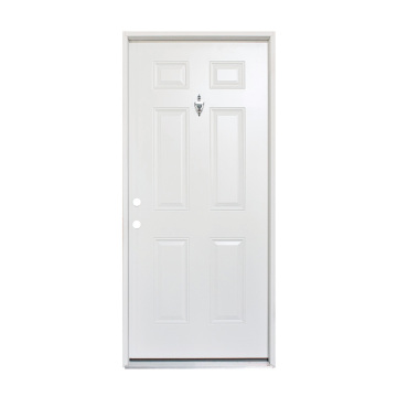 Hot Sale Steel Security Entrance Doors 6 Panel Home Doors