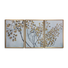 Multi-panel Modern Asian branches floating canvas