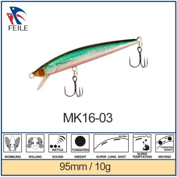 plastic minnow lure bass bait