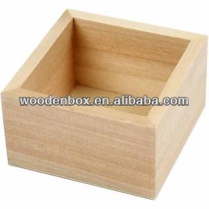 Wooden open top box