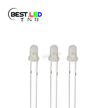 Diffused 3mm Natural White LED 4000-5000K Color Temperature