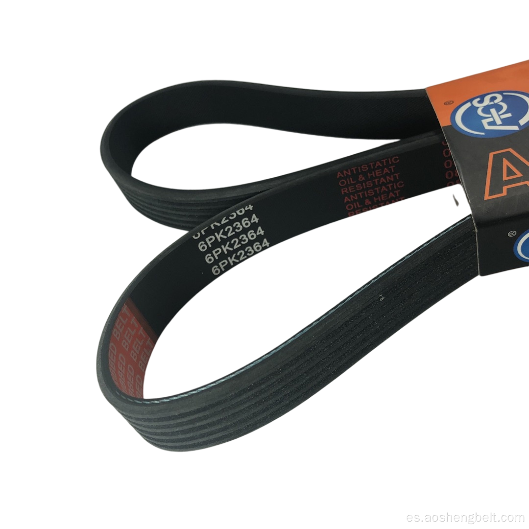 Cinturones de cinturones de cinturón v-acanalado para transmisión de energía 6PK2310