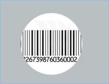 Professional Barcode Security Labels , RF 8.2MHz For Toy St