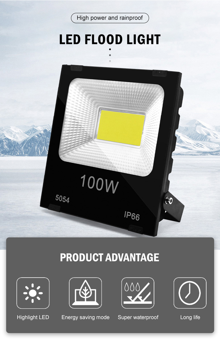 OKELI New Arrival portable outdoor waterproof ip66 10w 20w 30w 50w 100w 150w 200w 300w led flood light