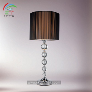 led table lamp/ crystal table light/ table lamps with fabric shades
