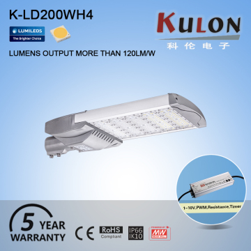 New design high lumen 24000lm ip66 200w led street light outdoor