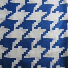 Stylish Houndstooth Print Fabric Twill Silk Screening Printed