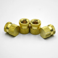 Customized non-standard brass copper knurled insert nut