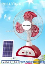 Rechargeable Table Fan table fan Solar rechargeable fan Portable Fan Emergency fan with Oscillating, LED light PLD-6