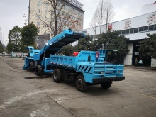 Underground articulated truck for mining