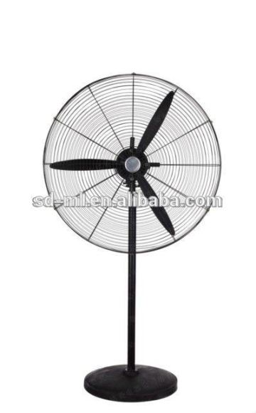 30" plastic round base standing fan