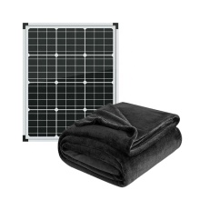 Heated 12V Smart Rechargeable Solar Panel Electric Throw Blanket