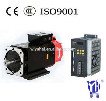 204ZJY 3.7kw 24N.m 380V AC asynchronous spindle servo motor, driver