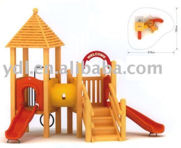 wooden combination slide/children slide