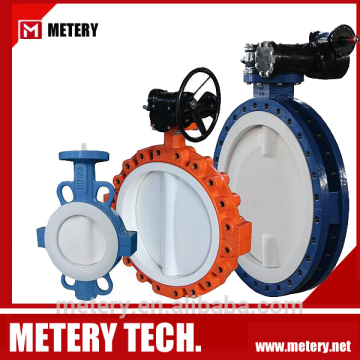 Total Lined PTFE U Type Butterfly Valve MTD341PTFE-10/16