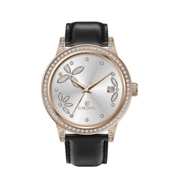 Luxury Women Quartz Sunray Dial Watch