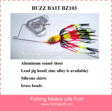 BZ103 10g/15g/24g/30g Lead Head Jig Silicone Skirts Artificial Fishing Buzz Spinner