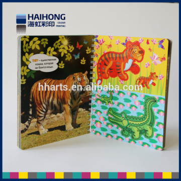 Colorful sprial binding children book printing in China