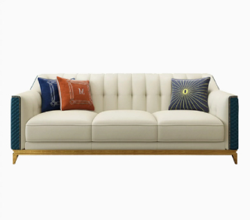 Italian Leather Minimalist Sofa