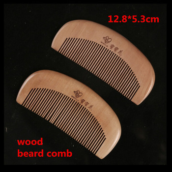Mens Wooden Beard Comb for Combing Beard / Moustache Comb