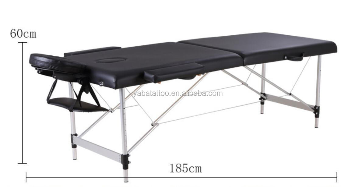 Portable Folding Massage Bed Adjustable SPA Therapy Tattoo Beauty Salon Massage Table Bed with Carrying Case