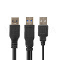 Tipo A USB 3.0 Y cable adaptador