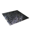 Black with Iridescent Glass Mosaic Backsplash Tiles