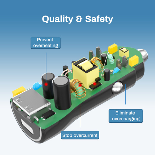 車用の32W携帯電話充電器