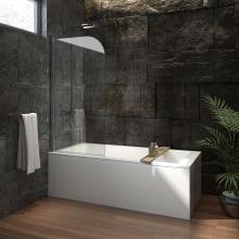 SALLY 6mm Economical Bathtub Screen with Tempered Glass