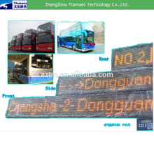Bus led destination display for showing destination and route number