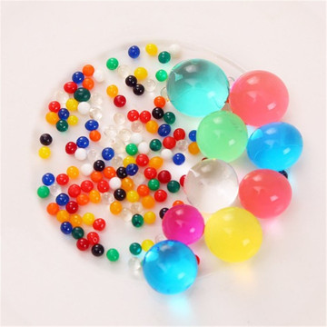 100 Pcs/Bag Crystal Soil Water Beads Hydrogel Balls Growing Gel Ball Big Decorative Flower Wedding Home Decor