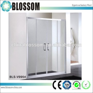 Aluminium profile bathroom shower cubicle sliding glass shower doors