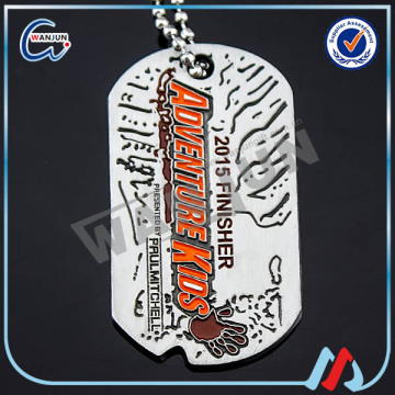 Metal Silver mens Dog Tags Custom