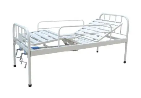 Double Crank Steel Coatinghospital Bed