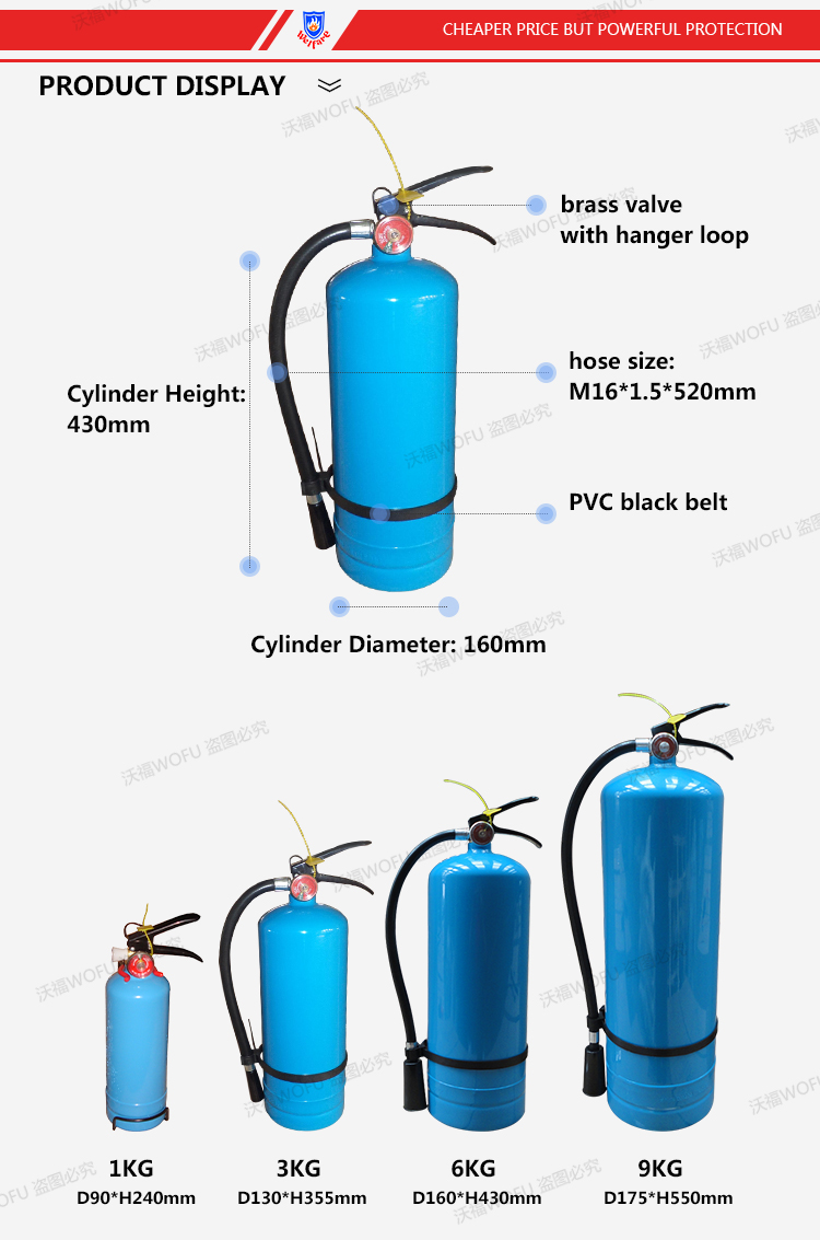 wofu fire 6kg Blue Cylinder fire exitnguisher brand price