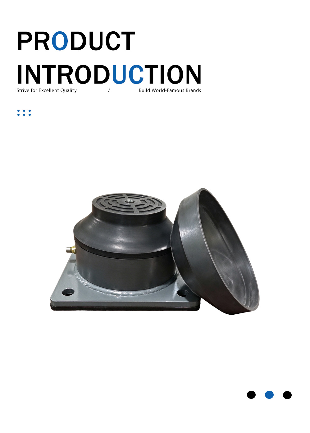 Isolador de mola pneumática tipo ASD A de baixa frequência ASD A Type Low Frequency Air Spring Isolator