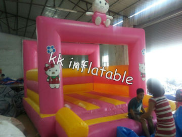 pink inflatable hello kitty bouncy castle