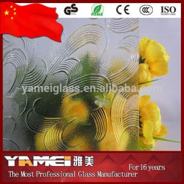 China manufacturer clear mayflower pattern glass