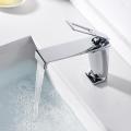 Minimalist Brushed Gunmetal Grey Basin Faucet