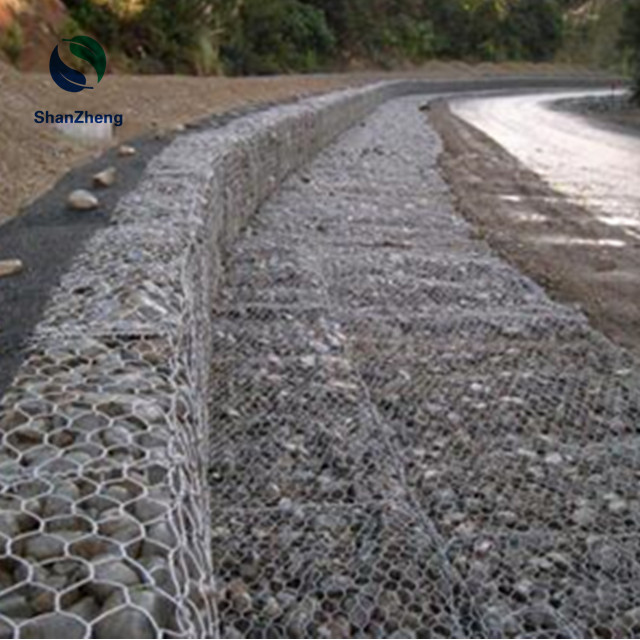 Hexagonal Welded gabion box for floodwall