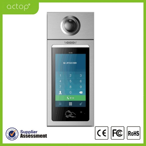 อพาร์ตเมนต์ Touchscreen IP Intercom Door Station