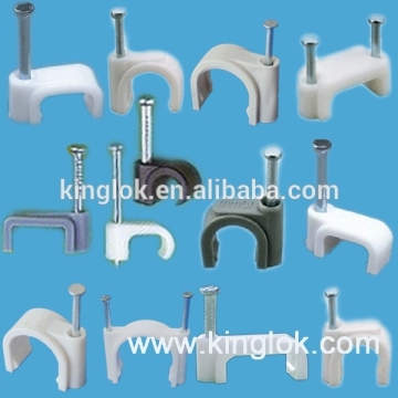 Coaxial cable clips K-type circle cable clips Circle cable clips nylon nail cable clip