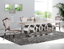 2016 Wholesale Cheap Dining Room Marble Dining Table Set