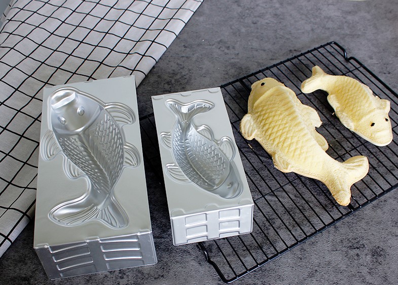 3D Fish Shape Aluminium Alloy Cake Pan05