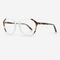 Fashion Angular Round Acetate Women`s Optical Frames 23A3062