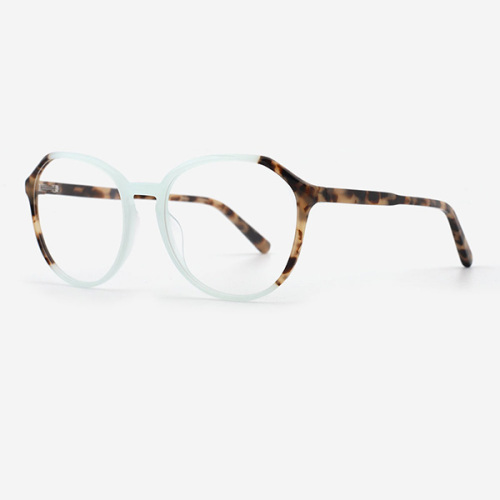 Fashion Angular Round Acetate Women`s Optical Frames 23A3062